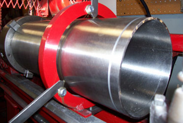 cutting large bore sleeve