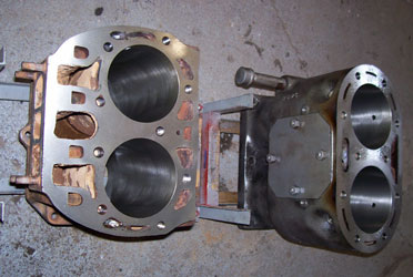 sleeved two cylinders