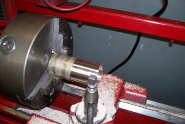 turning new wrist pin bushings